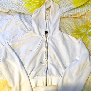 Forever 21 cropped zip up hoodie